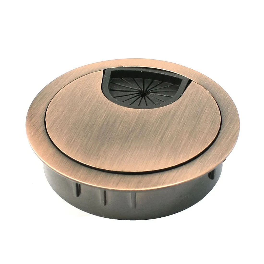 Computer Desk Metal Grommets Wire Cable Hole Round Cover Red bronzein