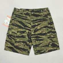 Bob Dong мужские HBT камуфляжные шорты летние военные тигровые полосатые шорты камуфляжные тигровые полосатые шорты размера плюс прямые шорты