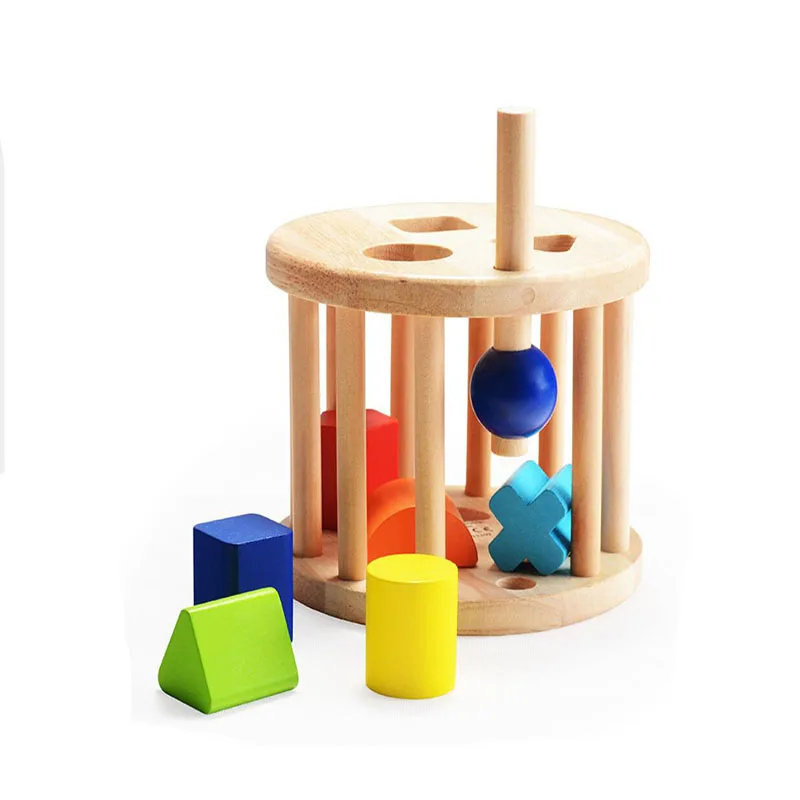 children's Wooden Geometric Shape three-dimensional Puzzle Cognitive Intelligence Box Educational Toys For Children