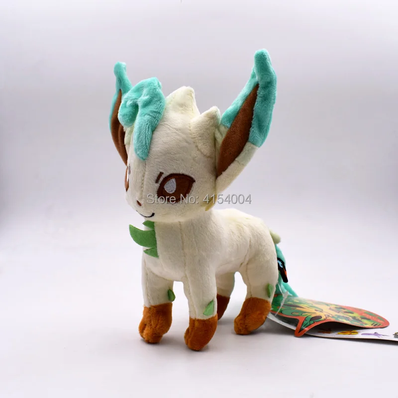 20 см аниме Peluche кукла стоящая Leafeon животное плюшевая качественная игрушка мультфильм Рождественский подарок для детей