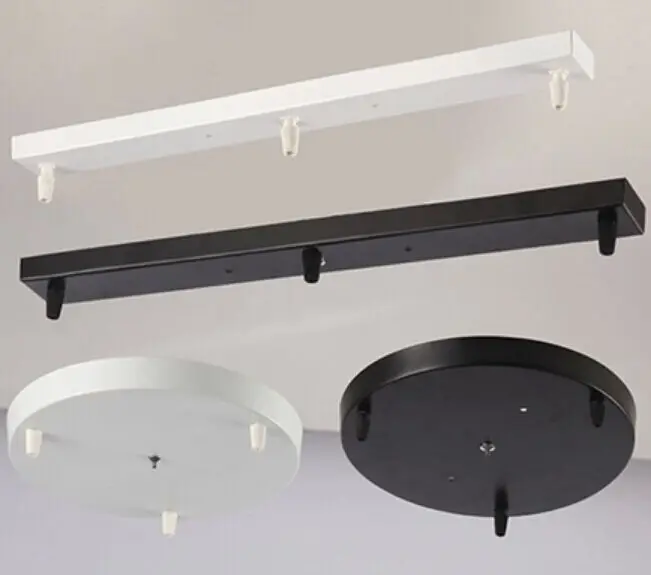 Three Lamps Chandeliers Base High Grade Lighting Accessories Black White Round Rectangular Ceiling Rose Canopy Plate Chandelier Lightplates Aliexpress Three Lamps Chandeliers Base High Grade