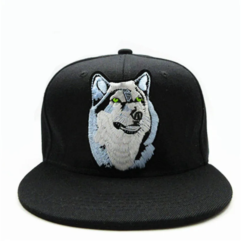 LDSLYJR с вышивкой волка хлопковая бейсболка хип-хоп кепка регулируемая бейсболка для мужчин и женщин 74