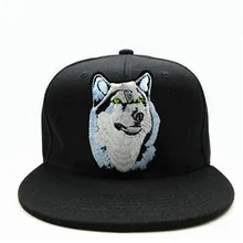 LDSLYJR с вышивкой волка хлопковая бейсболка хип-хоп кепка регулируемая бейсболка для мужчин и женщин 74