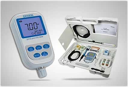 

Shanghai Sanxin SX725 pH portable dissolved oxygen meter dissolved oxygen double parameter water quality test