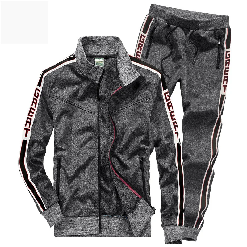 

Men Clothes 2018 AFS JEEP Tracksuit Men Sweatsuit Jacket & Pants Casual Brand Suit Spring Autumn Men Jackets trousers