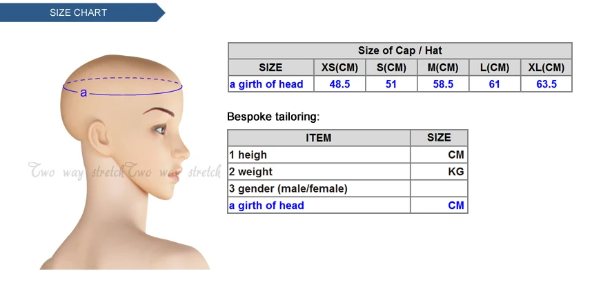 MZ-001 size chart