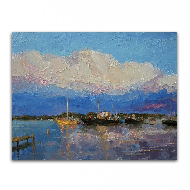 

Ручная роспись картина маслом украшения дома картины высокого качества пейзаж нож картины DM-15052811