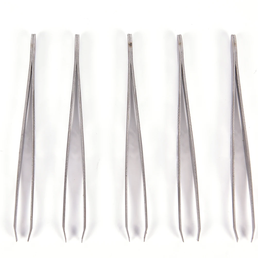 Tweezers Stainless Steel Hair Removal Eyebrow Tweezers Clip 9cmin