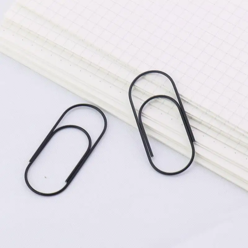 Free shipping 500pcs large size paper clips 7 colors available wide