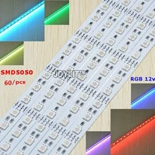 100 шт./лот smd 5050 RGB светодиодные свет DC12V Водонепроницаемый 50 см 30 36 светодиодный Алюминиевый жесткий Светодиодные ленты светодиодный жёсткая планка бар света