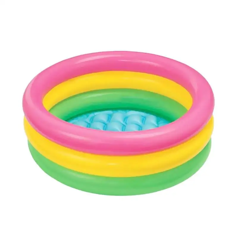 Портативный надувной круг для купания ребенка бассейн Piscina открытый детский бассейн Ванна детский бассейн вода - Цвет: S 86x25cm