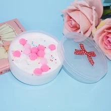 Happy Monkey 20pcs/Lot 120/220ml Slime Box New Plastic Storage Box With Lids For Fluffy Clear Slime Accessories Toy Happy Monkey 20pcs/Lot 120/220ml Slime Box New Plastic Storage Box With Lids For Fluffy Clear Slime Accessories Toy