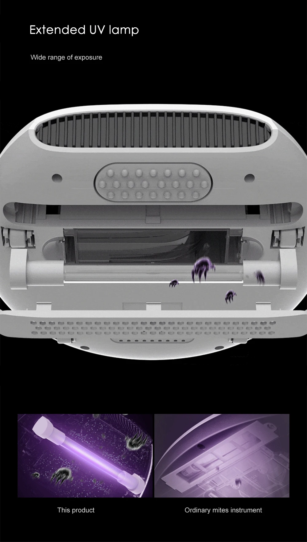 11 Deerma 13 кПа ручной электрический инструмент для удаления пылевых клещей UV-C пылесос сильная всасывающая Очистительная Машина