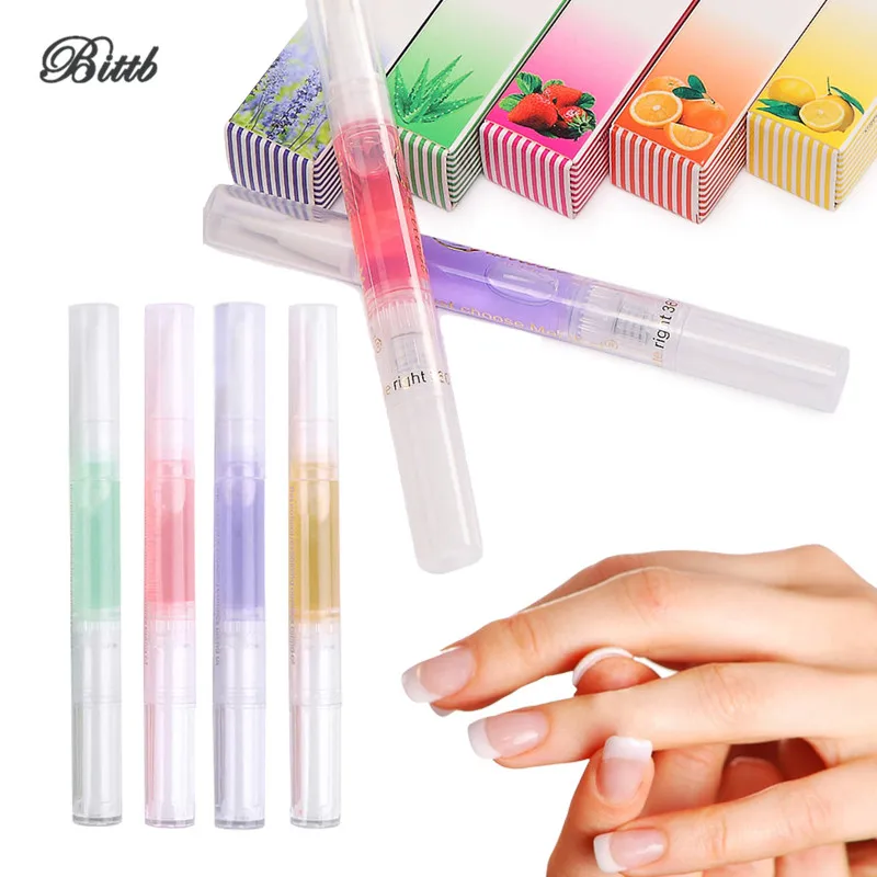 

Bittb Fruit Flavour Cuticle Revitalizer Oil Nail Care Soften Moisturizing Moist Nail Treatment Nutrition Pen Nail Nutrition Oil