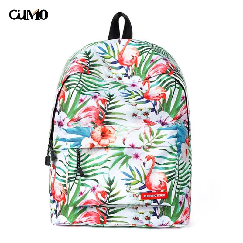 

Ou Mo brand Flamingo High capacity Boys/Girls child Schoolbag computer anti theft backpack feminina backpack Women Bag man