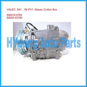 

air auto ac compressor for Nissan bus air pump 24V 1B/ PV1 506010-0700 92600-33T60