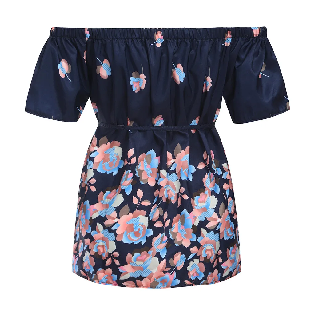 Топ для кормящих женщин, Летний принт, с открытыми плечами, для ...