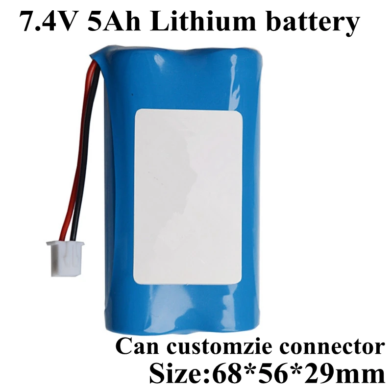 

Real capacity Li-ion 2S 7.4v battery pack 26650 5000mAh with PCB 6v 8v 9v for led light speaker bike rc toys car amplifier