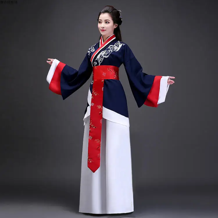 Национальный костюм древней китайской Косплэй элегантный костюм Hanfu Черный Леди китайский народный танец династии Тан Костюмы