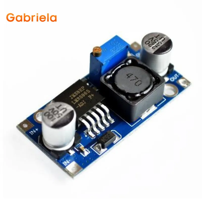 

2PCS LM2596S DC-DC LM2596 LM2596S 3.2-46V adjustable step-down power Supply module adjustable step down power Supply module