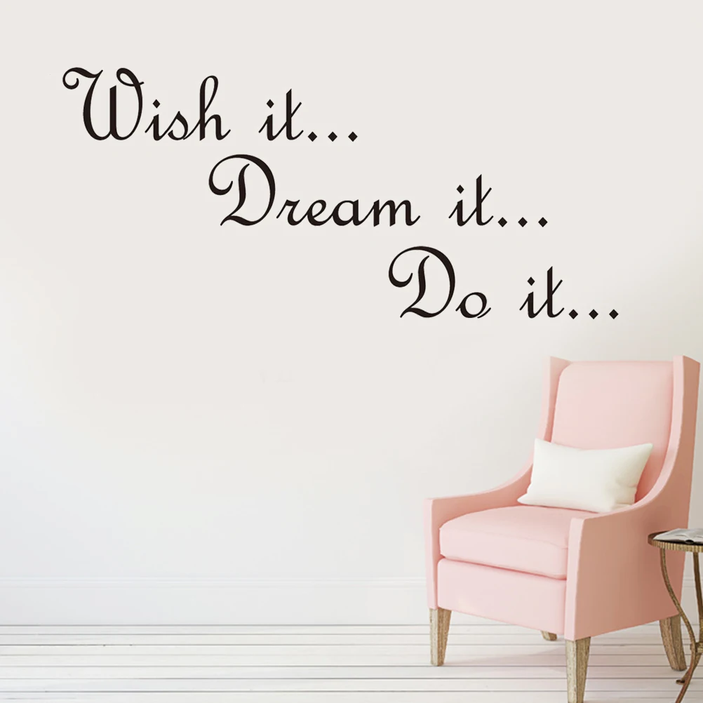 1 шт. нетоксичные самоклеющиеся экологически чистые съемные Wish It Dream Do обои