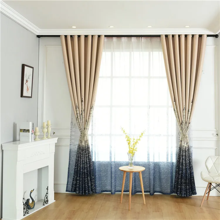 Full Blackout Curtains for Living Room Bedroom Fabric ...
