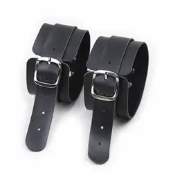 Черные секс-игрушки для пар кожаные наручники для секса женские манжеты для рук Menottes Jeux Adulte игры для взрослых БДСМ-бондаж