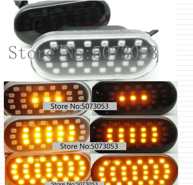 

Led Dynamic Side Marker Turn Signal Light Sequential Blinker Light Fit for VW Bora Golf 3 4 Passat 3BG Vento T5 Polo Sharan SB6