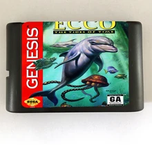 Ecco Tides Of Time игровой картридж новейшая 16 битная игровая карта для sega Mega Drive/Genesis system