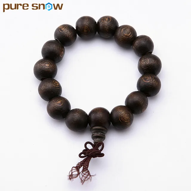 2017 Charm Jewelry Handmade Bead Elastic Wood Bracelet Pop Men 2017 Charm Jewelry Handmade Bead Elastic Wood Bracelet Pop Men And Women Vintage Black