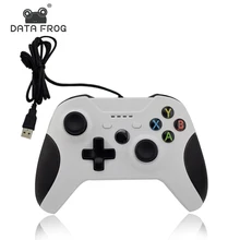 Data Frog Wired Gamepad With ABS Material Game Controller Joystick For Xbox one Slim For Xbox For Computer For PC White