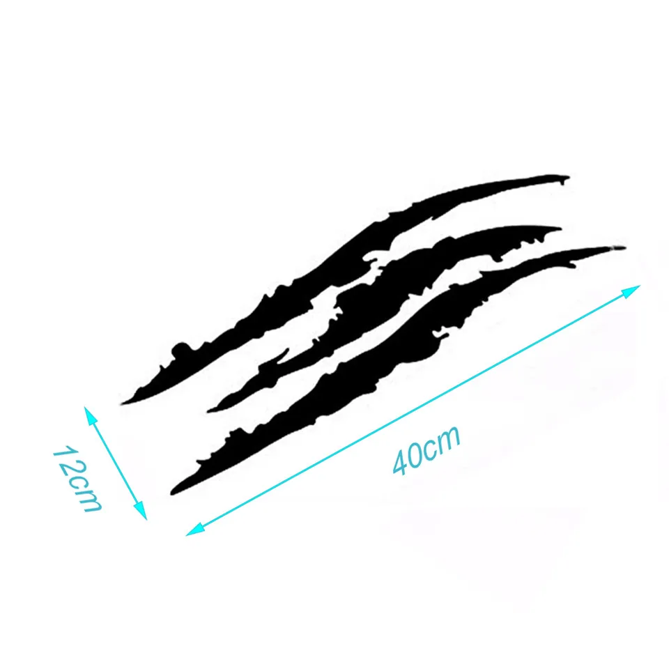 Creative Car Stickers Claw Light Eyebrow Stickers Ghost Car Stickers Car Headlight Stickers Ghost Scratches car sticker 4012cm  (8)