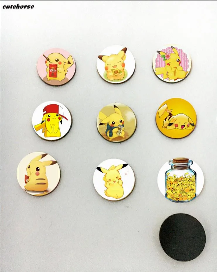 

Pikachu Time gem crystal Glass fridge magnet