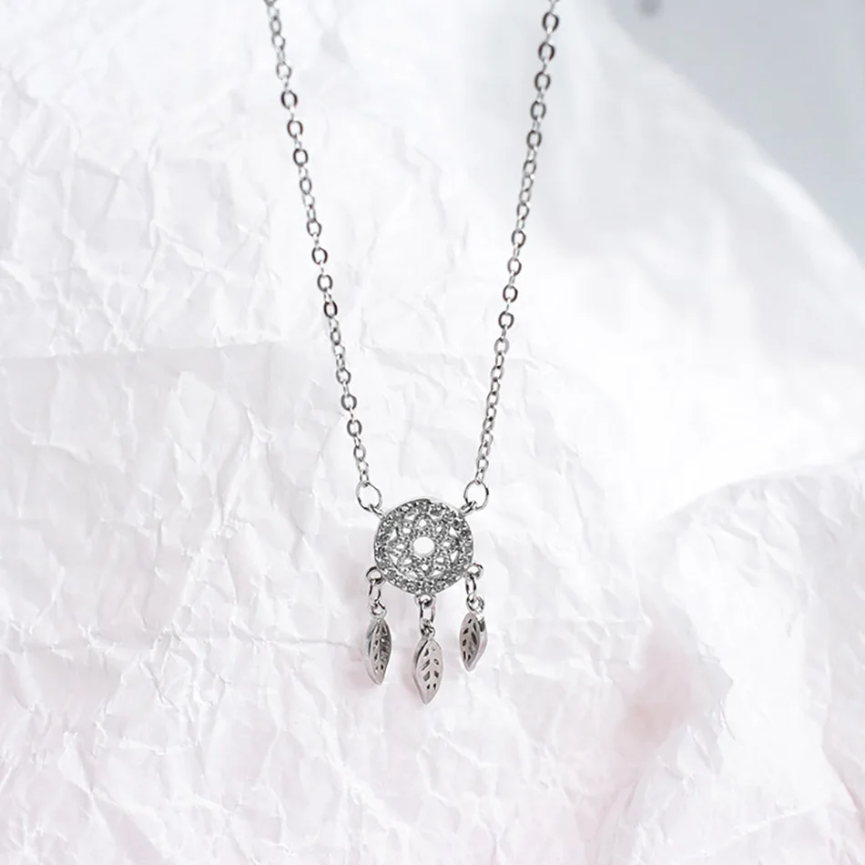 2Dreamcatcher Necklace Dream Catcher With Feathers Women'S Bohemian Jewelry