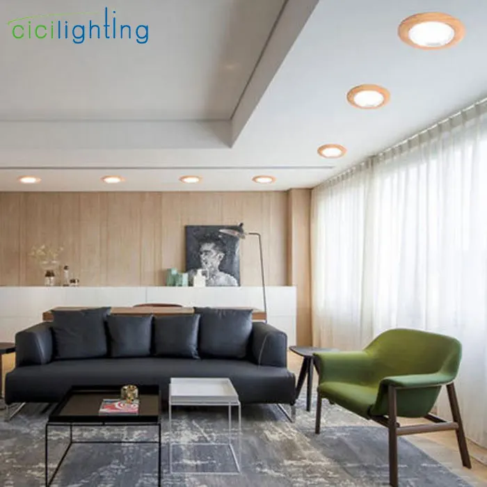 Conduziu a Lâmpada Recessed do Teto Industrial do Centro Comercial do Escritório para Baixo o Diodo Emissor de Luz de Wook de Borracha Downlight Redondo Iluminação 220 v 240 5 w 7 2 Luzes e Iluminação
