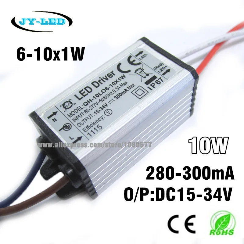 2pcs 6 10x1w 10W High Power LED Waterproof
