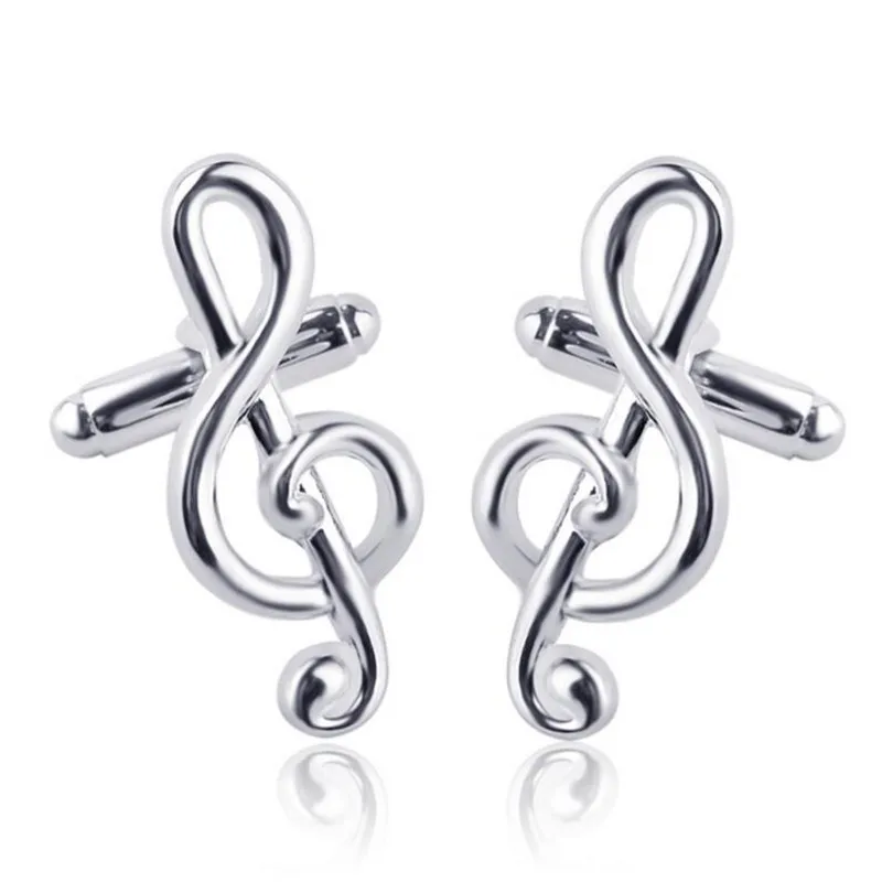 

High Quality Men's Luxury French Shirts Music Cufflinks Cufflings Cuff Buttons Links Brand Party Jewelry Accessories