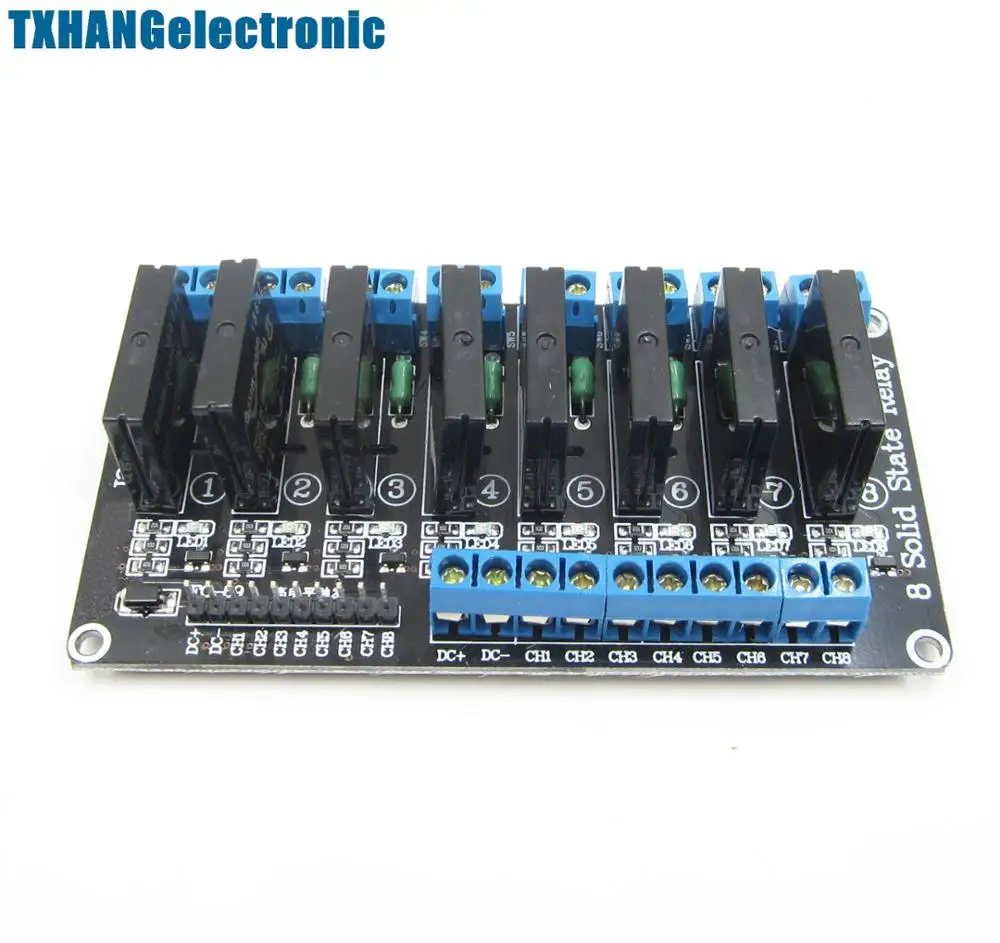 

1pcs 5v 8 Channel SSR G3MB-202P Solid ate Relay Module