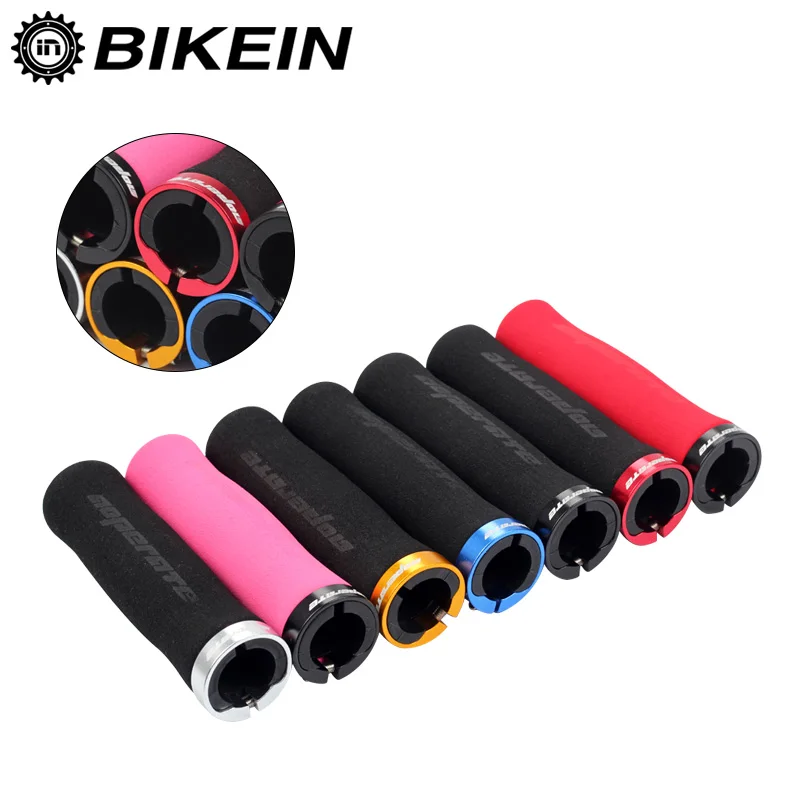 BIKEIN велосипедные мягкие губчатые велосипедные ручки для горного велосипеда, велосипедные сплавные интегрированные Запираемые концевые заглушки, велосипедные детали высокой плотности 80 г