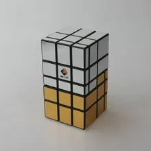 CubeTwist 3x3x5 Соединенные зеркальные блоки черный, серебристый, золотой волшебный куб обучающий игрушка специальные игрушки