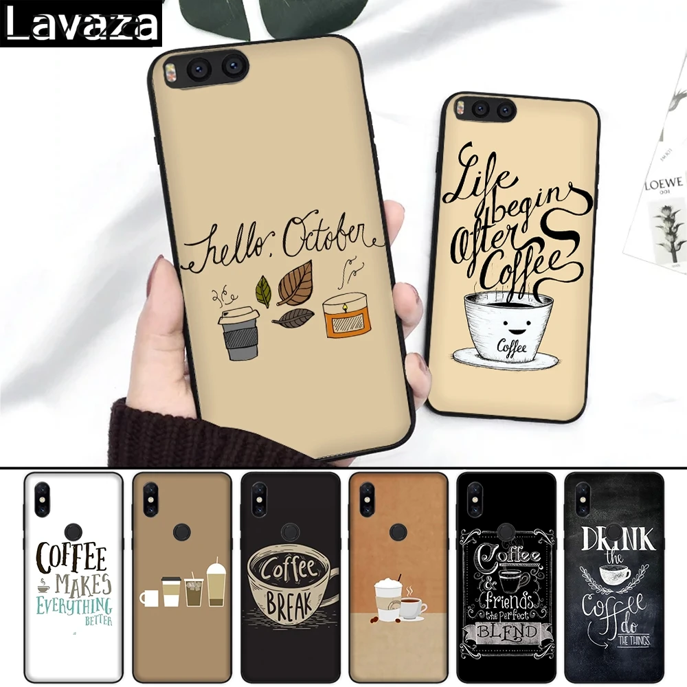 

Lavaza coffe Hot Sale Fashion Luxury Silicone Case for Xiaomi Redmi 4A 4X 5A S2 5 Plus 6 6A Note 4 Pro 7 Prime
