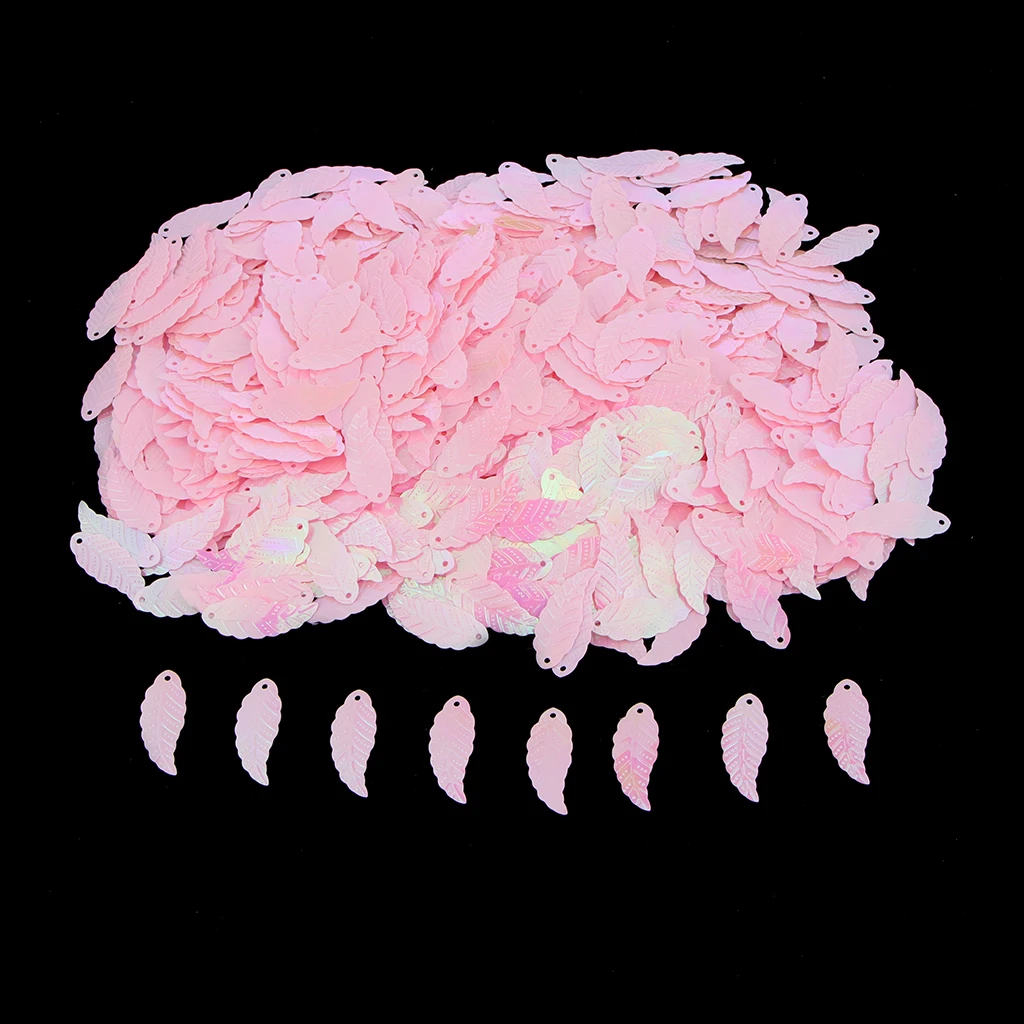 Bag of 1100Pcs DIY Loose Leaf Sequins Glitter Paillette Spangles Lentejuelas for Sewing Bag Wedding Dress Craft Cross Stitch