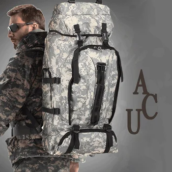 

Outdoor 70L Camping Camouflage Backpack Hiking Mountaineering Travel Tent Military High Capacity Army Tactical Durable Men Bags