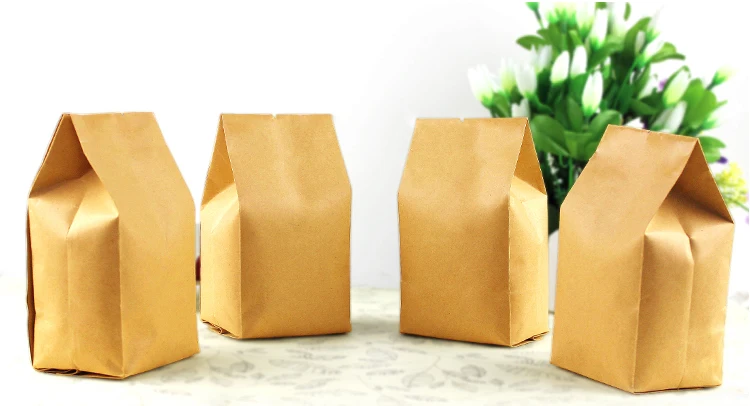 100pcs/lot--5*11+2cm 20 Silk Kraft Paper Organ Bag Coffee Bean Packaging Bags Tea | Дом и сад