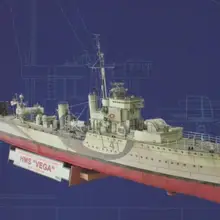 Warship hms Vega 3d Бумага diy