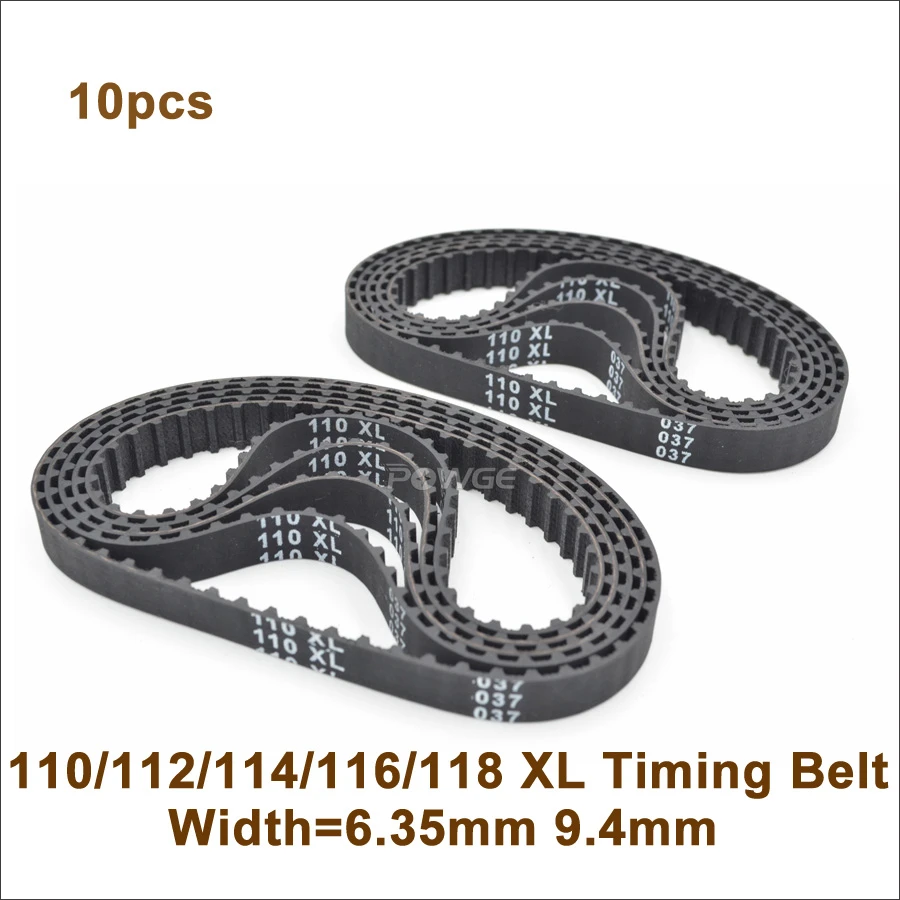 uxcell 110XL 110-XL Timing 55 Teeth Cogged PU Rubber Geared Belt 10.8