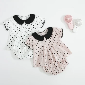 

Newborn Baby Girls Clothes Summer Baby Clothing Set Polka Dot T-Shirt +Shorts 2Pcs Infant Toddler Princess Outfit For Kids