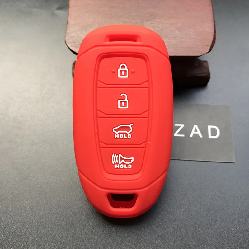 Чехол для автомобильных ключей ZAD 4 кнопки силиконовая резина чехол hyundai GRANDEUR IG Azera