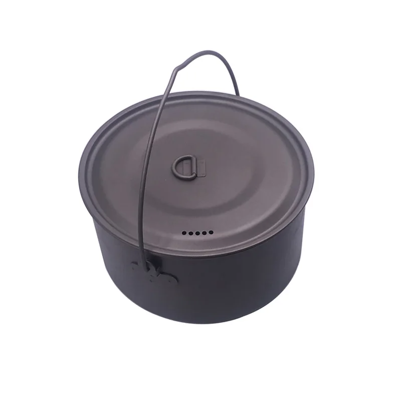 Billig FLAME S CREED 1950 ml Kochgeschirr Set Ultraleicht Titan Topf Braten Pan Outdoor Camping Titan Schüssel Titan Tasse Picknick
