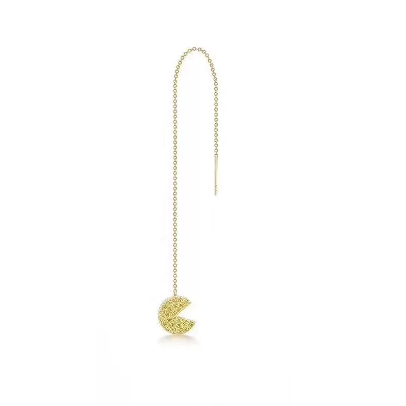 Одна штука My Children Mini Pac Man Beans серьги нитка из стерлингового серебра 925 пробы